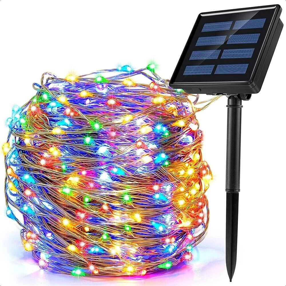 100-400 LED Solar Power String Fairy Lights Garden Outdoor Party Christmas Lamp