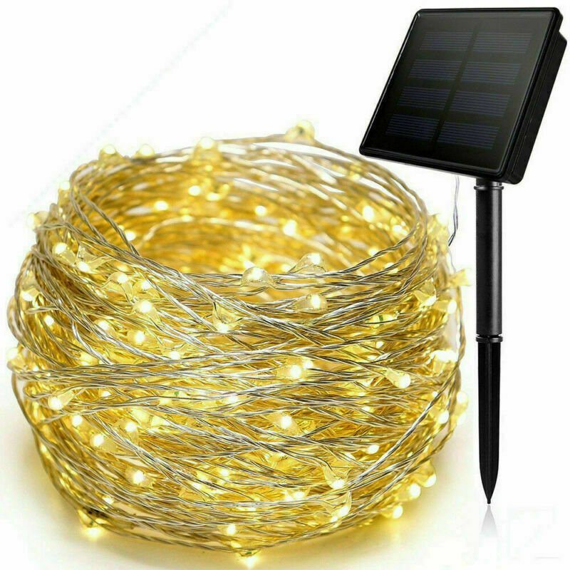 100-400 LED Solar Power String Fairy Lights Garden Outdoor Party Christmas Lamp