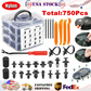 750 Pcs Car Retainer Nylon Auto Fasteners Push Trim Clips Pin Rivet Bumper Kit