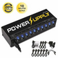 Guitar Pedal Power Supply 10 Isolated Outputs with Short Circuit Protection & 18V Adapter – Silent Portable Power for Effects Pedals