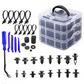 780 Pcs Car Retainer Nylon Auto Fasteners Push Trim Clips Pin Rivet Bumper Kit