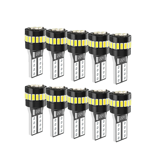 LED Car Bulbs Interior 10PCS T10 194 168 24SMD