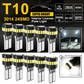 LED Car Bulbs Interior 10PCS T10 194 168 24SMD