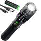 Super-Bright LED Tactical Flashlight Torch With Rechargeable Battery 50000LM