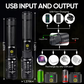 Super-Bright LED Tactical Flashlight Torch With Rechargeable Battery 50000LM