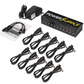 Guitar Pedal Power Supply 10 Isolated Outputs with Short Circuit Protection & 18V Adapter – Silent Portable Power for Effects Pedals