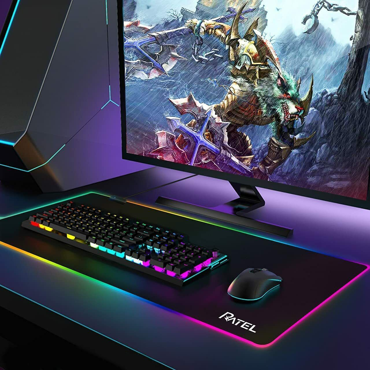 RGB Gaming Mouse Pad Oversized 31.5×11.8 inches