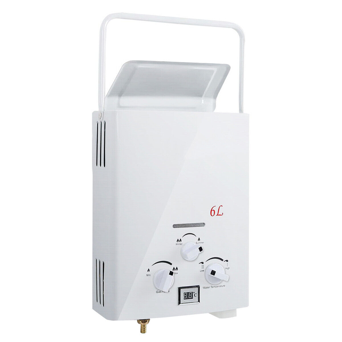 Portable LPG Propane Gas 6L Hot Water Heater Tankless Instant Boiler Outdoor