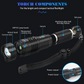 Super-Bright LED Tactical Flashlight Torch With Rechargeable Battery 50000LM