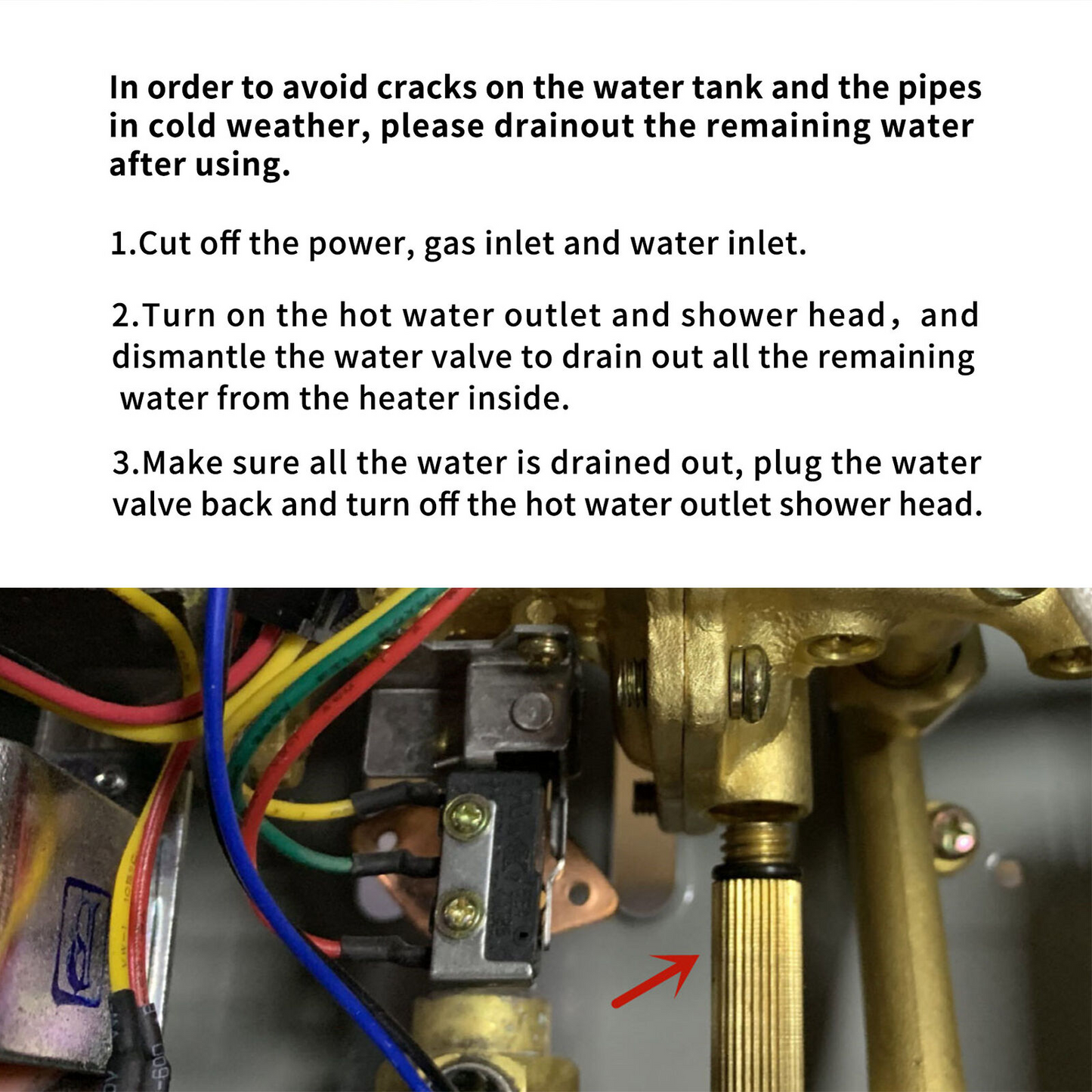 Portable LPG Propane Gas 6L Hot Water Heater Tankless Instant Boiler Outdoor