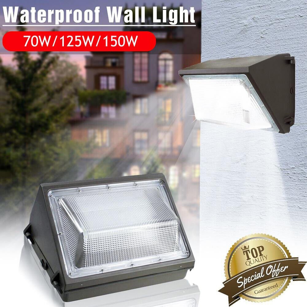 150W/125W Led Wall Pack Light Porch Outdoor Fixture Building Home Warehouse
