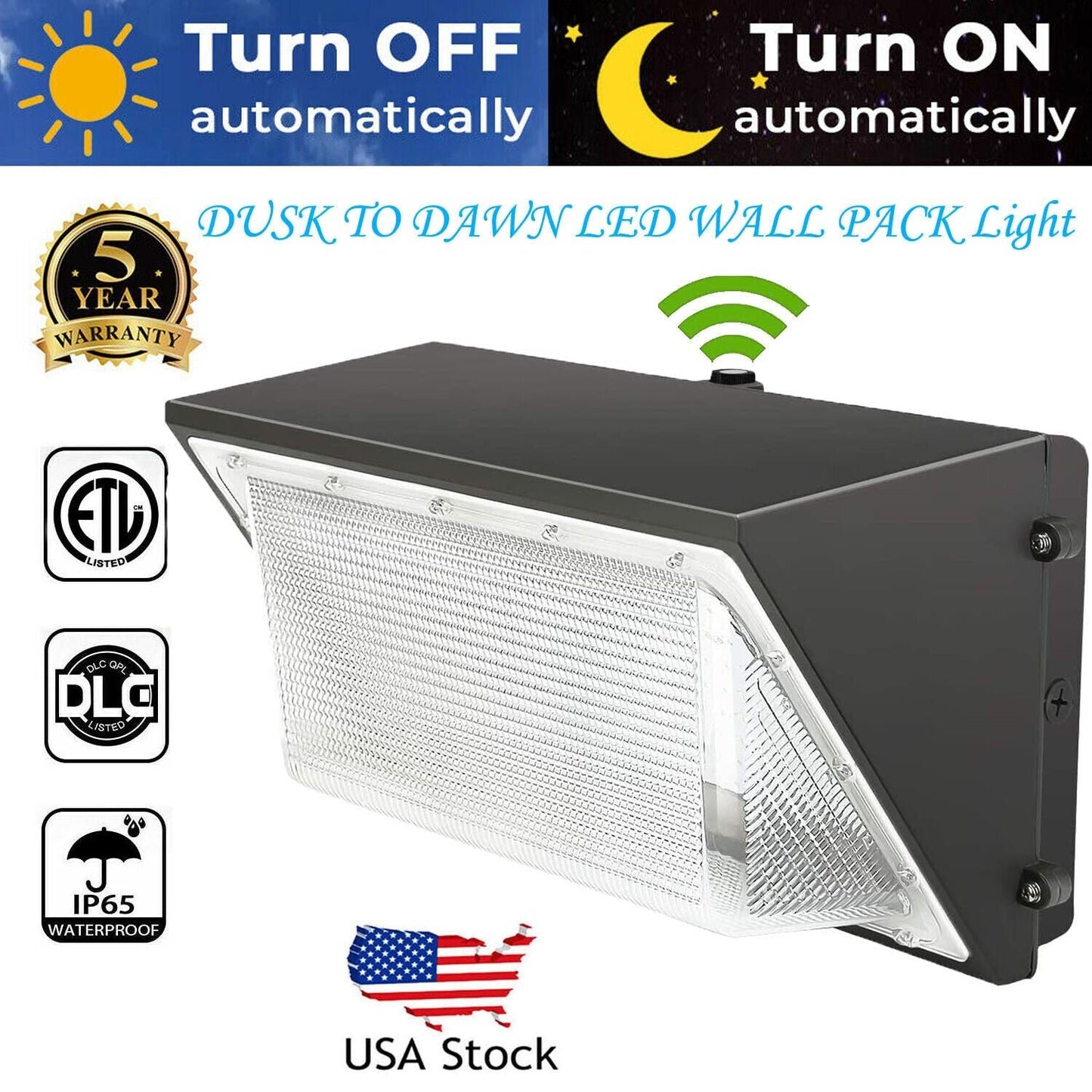 150W/125W Led Wall Pack Light Porch Outdoor Fixture Building Home Warehouse