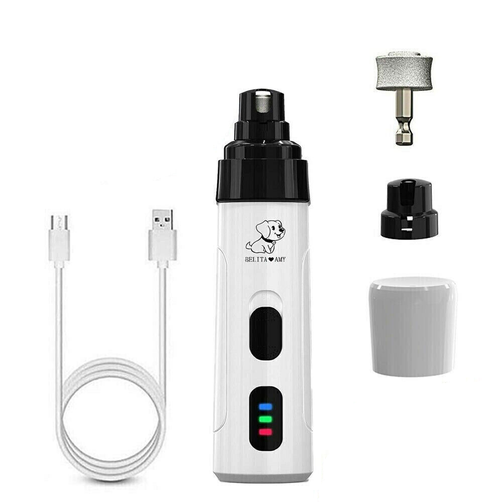 Pet Nail Grinder Electric File Claws Clippers Grooming Trimmer Tools (Dogs & Cats)