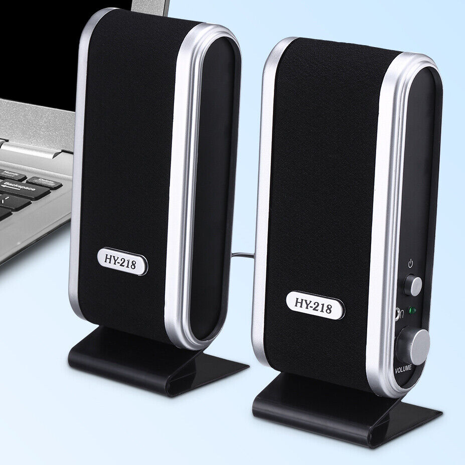 PC Computer Speakers 2.0 Stereo USB 3.5 mm Jack