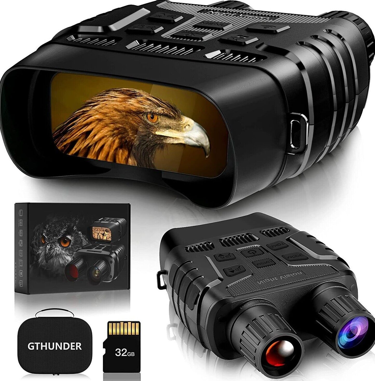 Digital Night Vision Binoculars For Total Darkness Surveillance