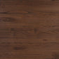 30" Round Black Metal Indoor Table with Walnut Wood Top - Restaurant Furniture