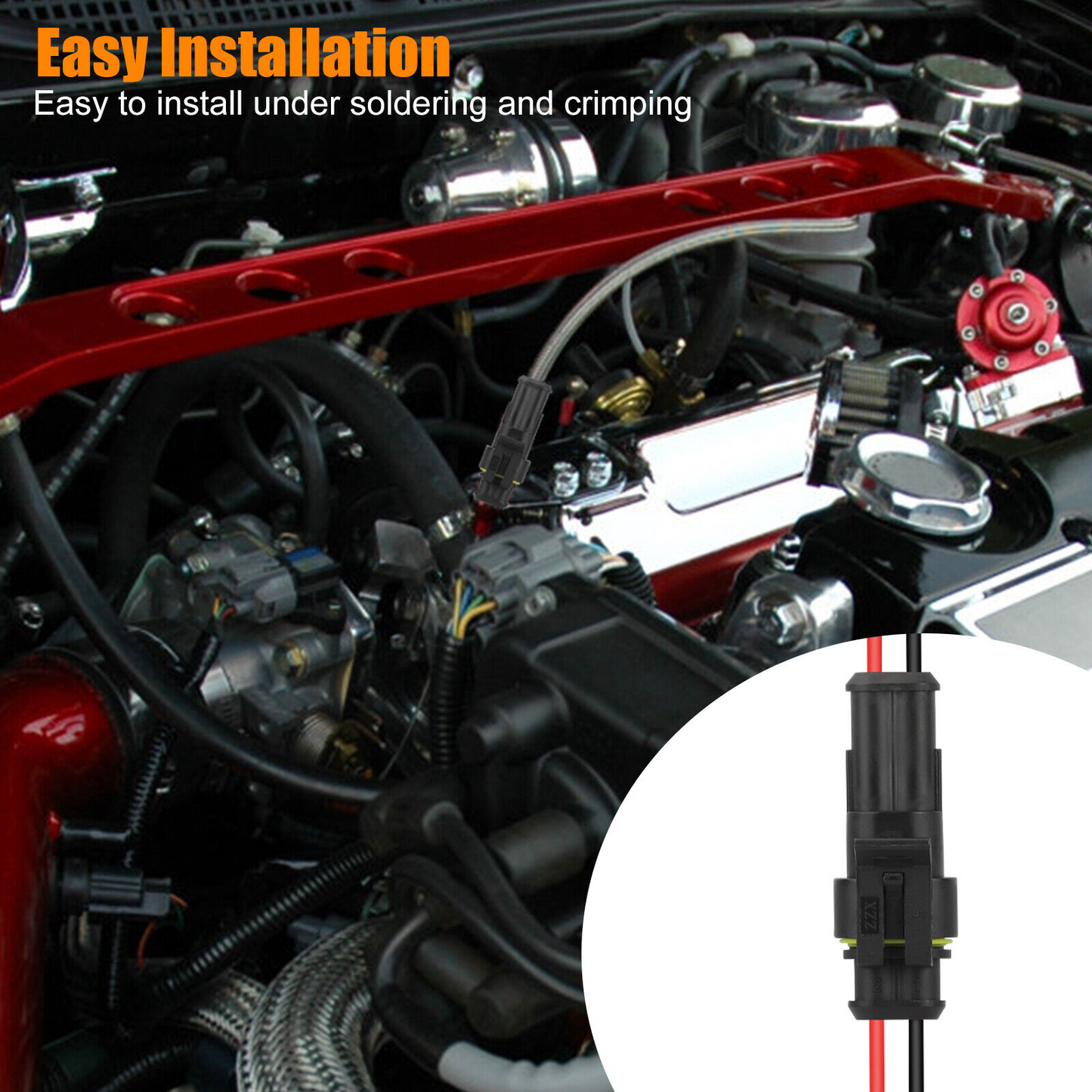 20X Car Waterproof Electrical Wire Cable Connectors Male Female