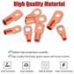 140PCS Copper Wire Lugs & Heat Shrink Tubing Kit — Battery Cable Ends, Terminal Connectors Assortment, UL Approved, Corrosion-Resistant, High Conductivity