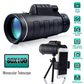 80x100 HD Monocular Telescope – Night Vision Zoom Scope with Phone Adapter & Tripod