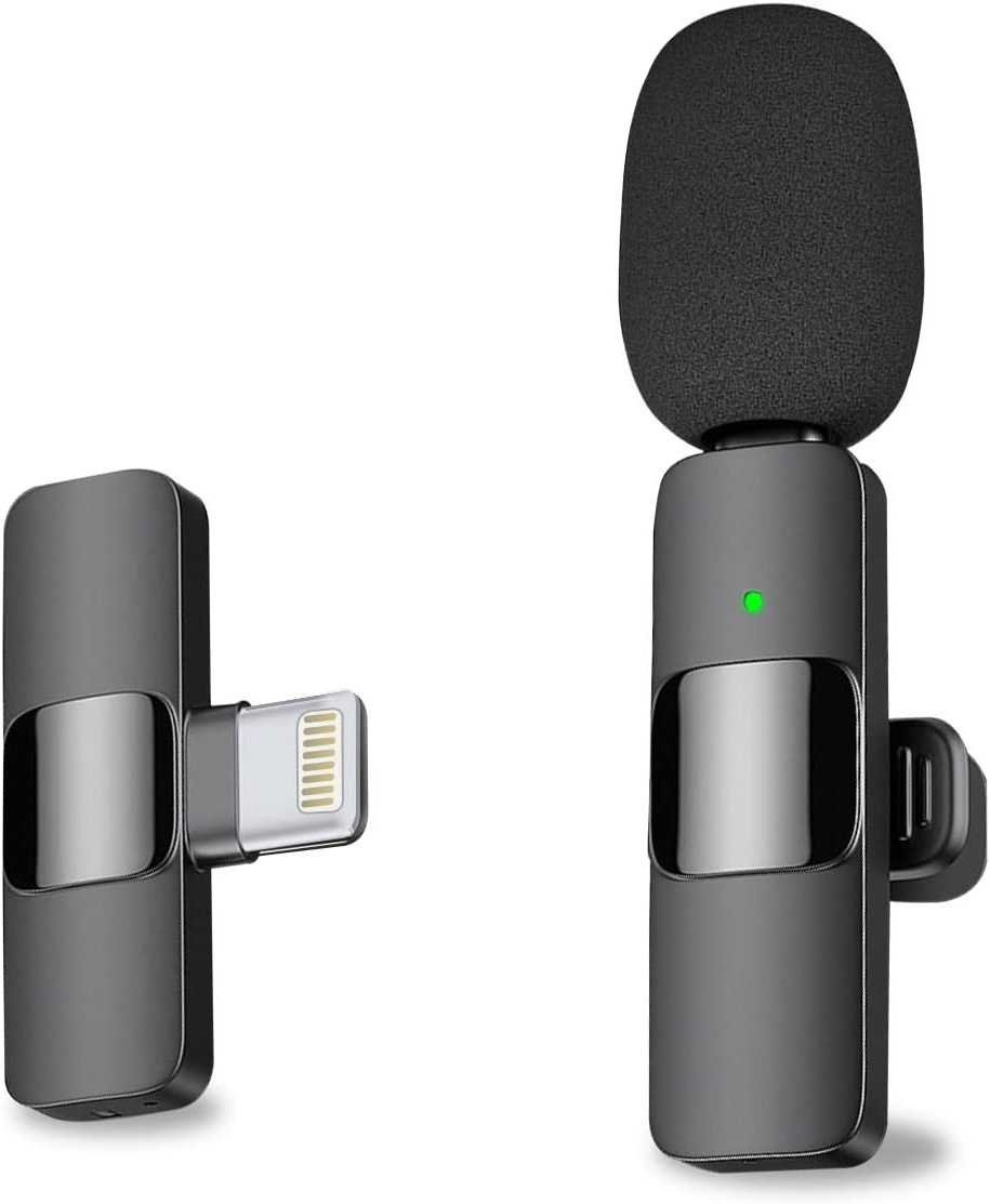 Wireless Lavalier Mini Mic: Audio/Video Recorder for Android & iOS