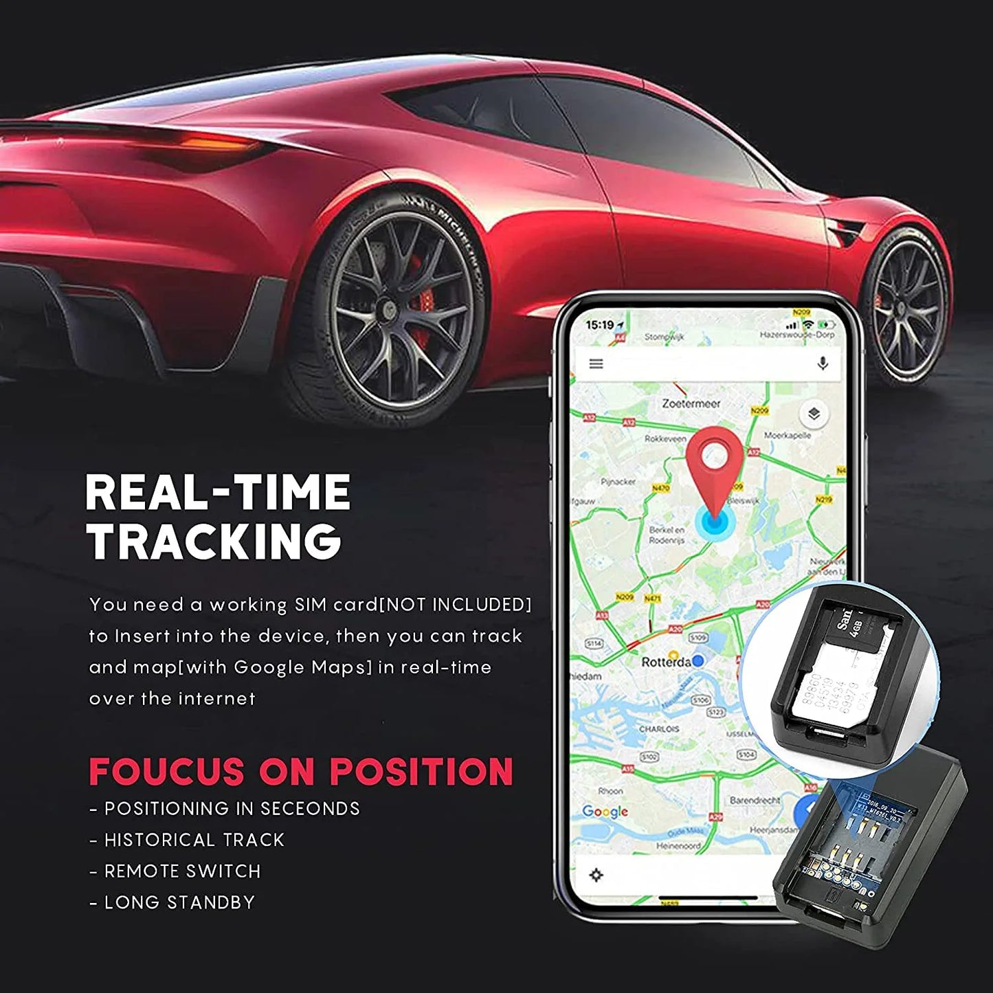 Mini GPS Real Time Tracker GSM/GPRS Tracking Device