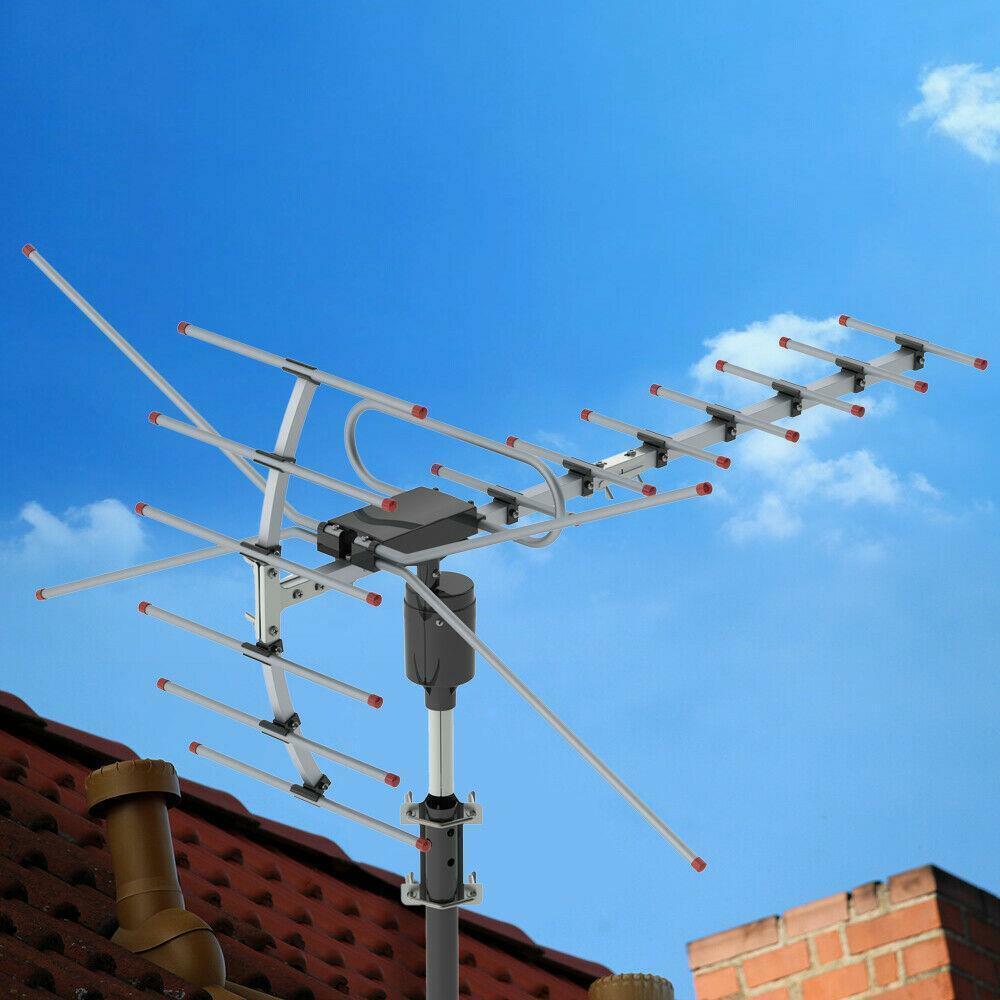 990 Miles uhd 4k outdoor Amplified Digital TV Antenna Long Range VHF UHF