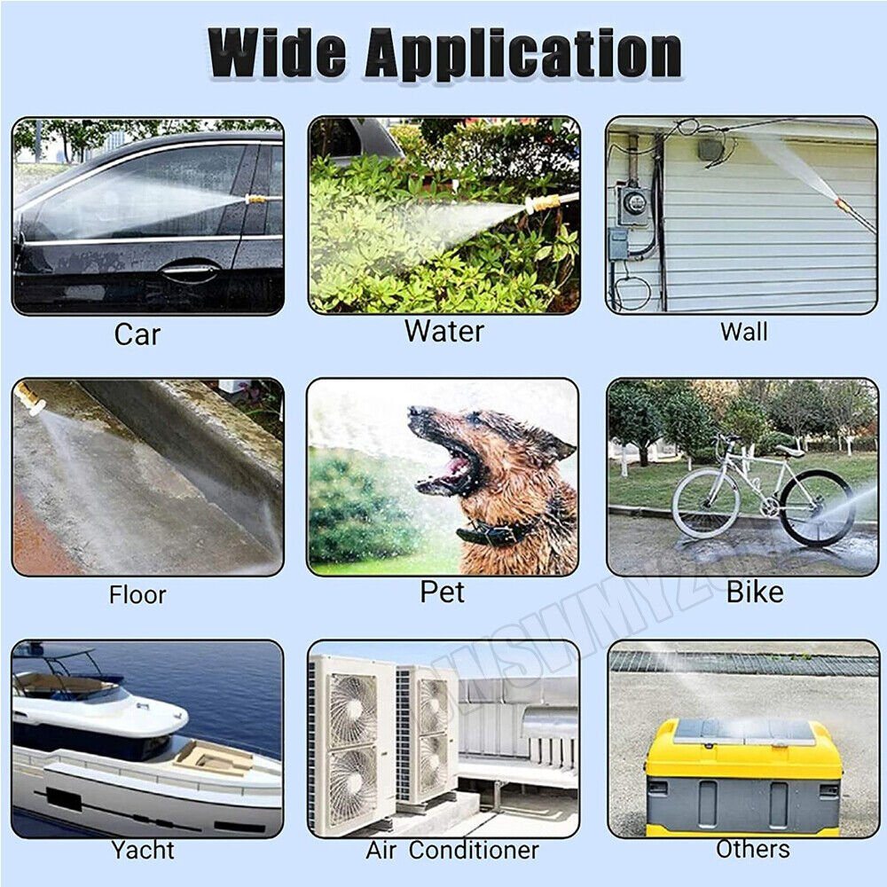 Battery Portable Cordless Car High Pressure Washer Jet Water Wash Cleaner Gun