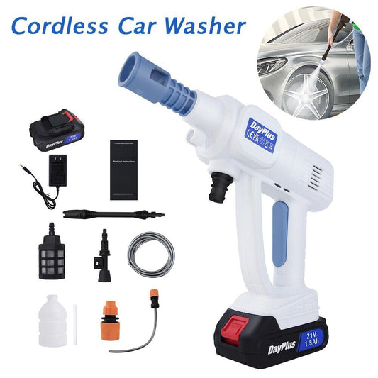 Battery Portable Cordless Car High Pressure Washer Jet Water Wash Cleaner Gun