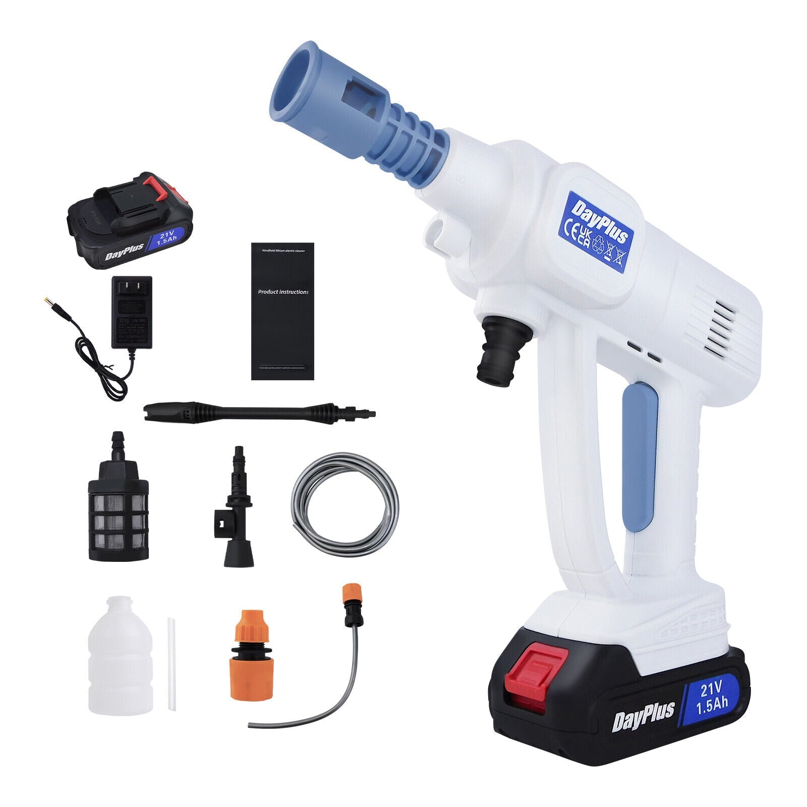 Battery Portable Cordless Car High Pressure Washer Jet Water Wash Cleaner Gun