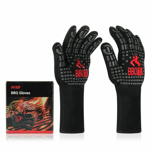 BBQ Grill Gloves Heat Resistant Gloves 1472°F Oven Cooking Mitts Silicone 5.5''