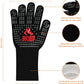 BBQ Grill Gloves Heat Resistant Gloves 1472°F Oven Cooking Mitts Silicone 5.5''