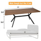 CARSTY Large Dining Table 10 Person Morden Meeting Desk Metal Frame Indoor 71"