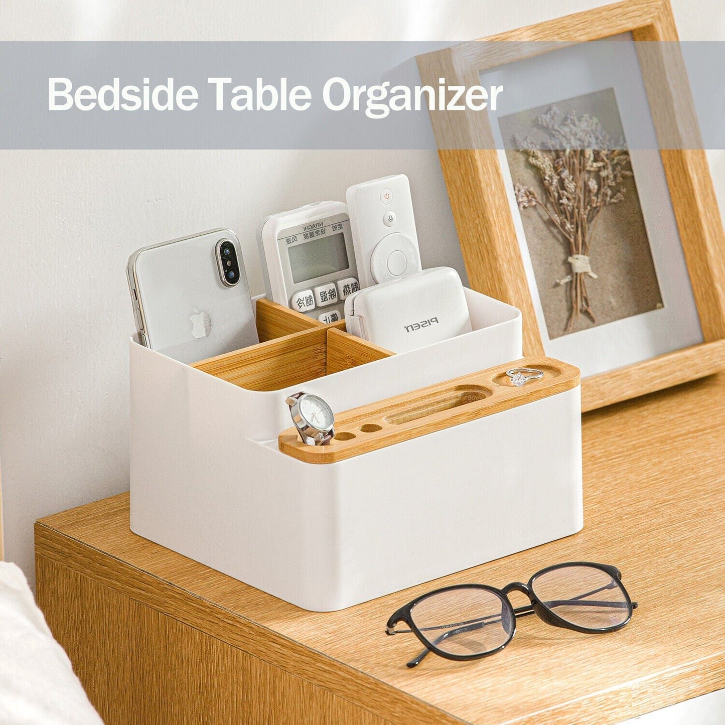 Desktop Storage Organizer Drawer Organizers Remote Control Holder Makeup Caddy