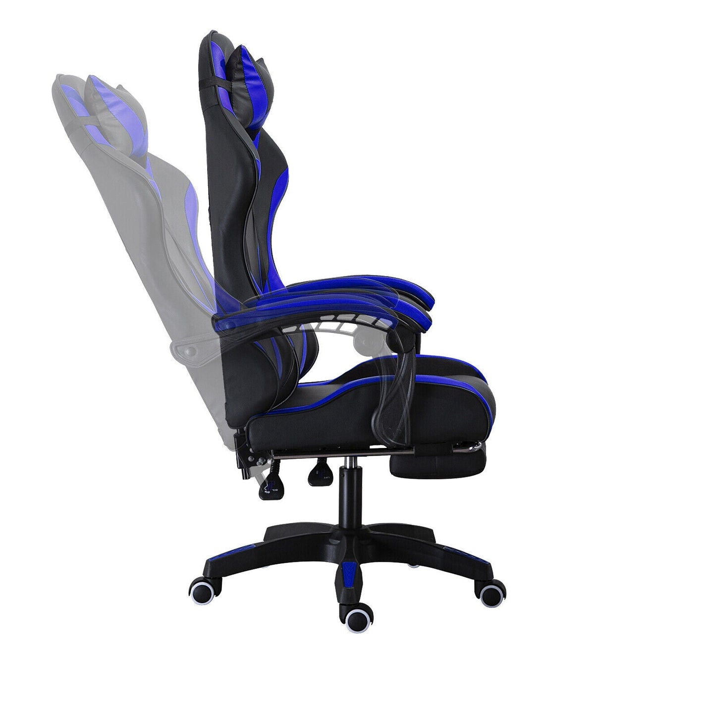 Ergonomic Gaming Chair Computer Racing Recliner Office Swivel Chair w/ Footrest