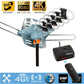 900+ Miles 4k Outdoor Amplified Digital Antenna WITH 360 Rotor HD TV UHF VHF FM