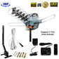 900+ Miles 4k Outdoor Amplified Digital Antenna WITH 360 Rotor HD TV UHF VHF FM