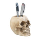 Realistic Human Skull Desk Supplies Pencil Pen Holder Desktop Organizer Gifts