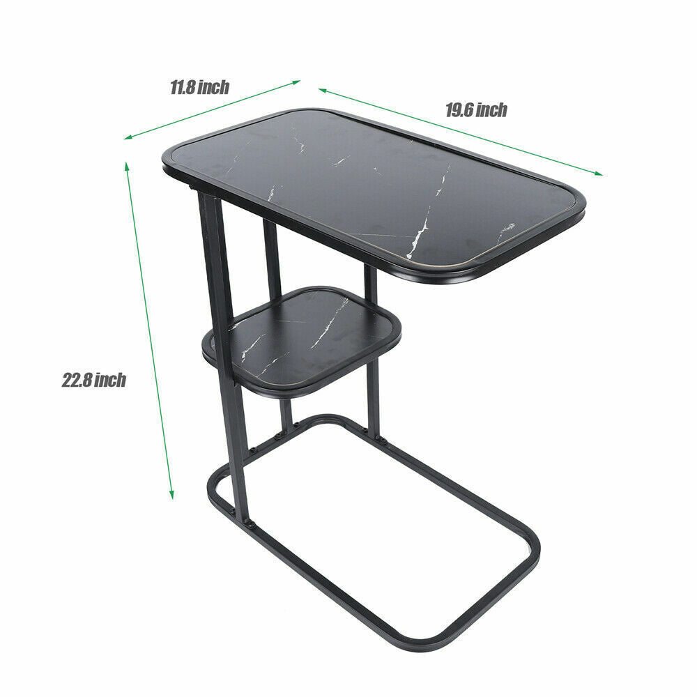 New C-Shaped Side Sofa Snack Table Coffee Tray End Table Living Room Furniture