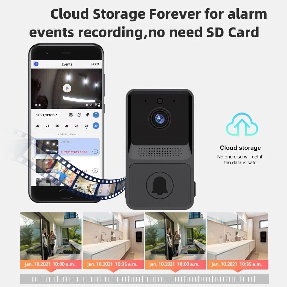 Smart Wireless Doorbell Intercom with HD Video Camera