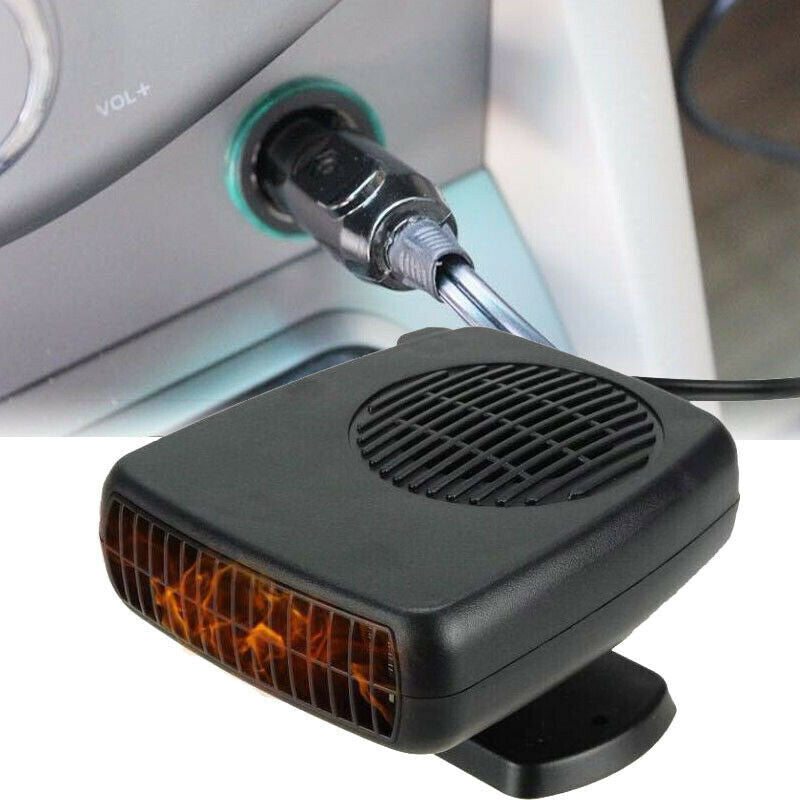 Portable Electric Car Heater Heating Fan Defogger Defroster Demister 12V 200W