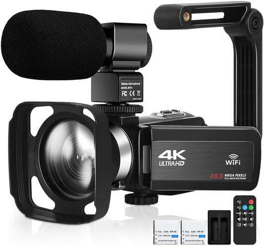 Professional Video Camcorder Ultra HD 4K 48MP