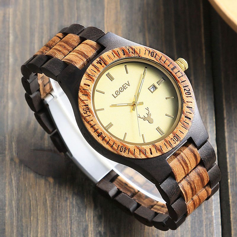 Wood Watch for Men Quartz Men's Wooden