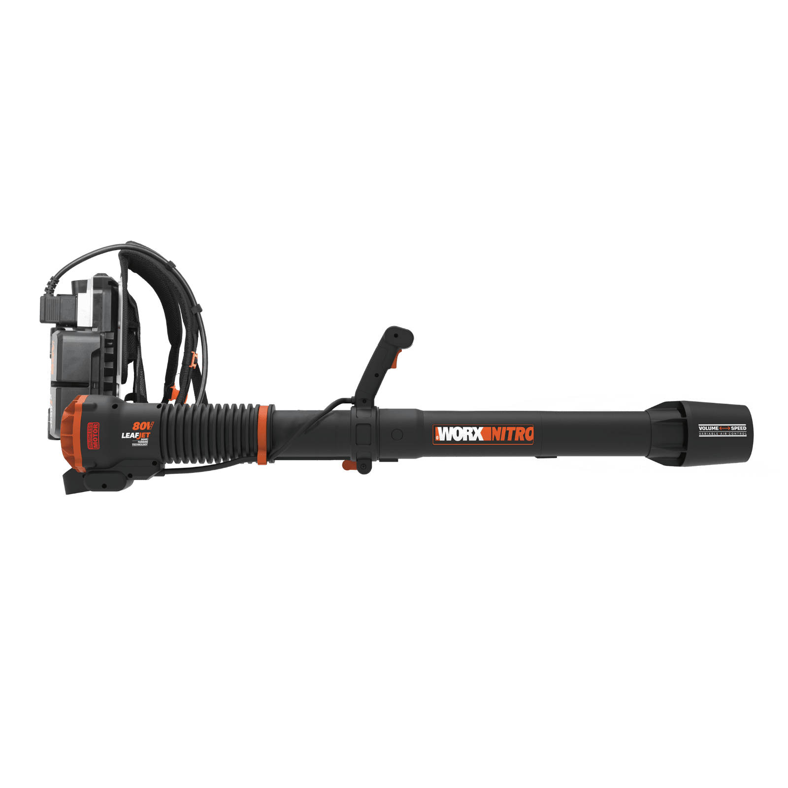 WG572 WORX NITRO 80V Brushless Cordless Backpack Leaf Blower - CR