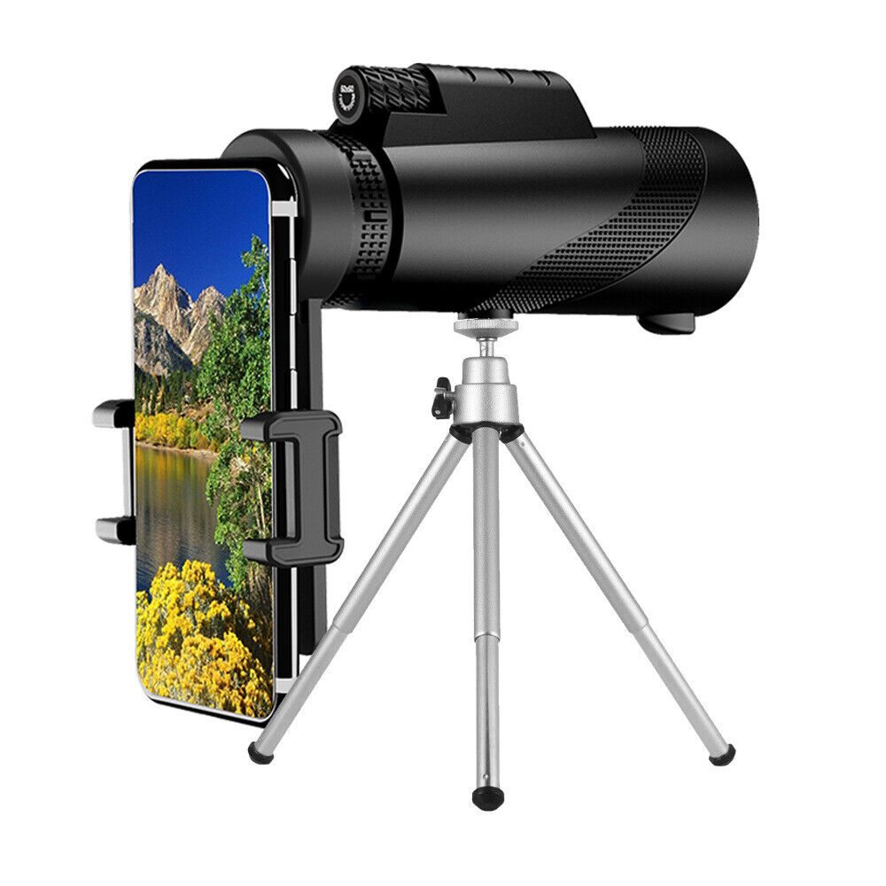 Smartphone Telescope Lens Monocular 50X60 Zoom Optical HD+ Tripod + Clip