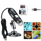 Digital Microscope Endoscope Magnifier Camera w/ Stand 8LED 1600X 3MP USB