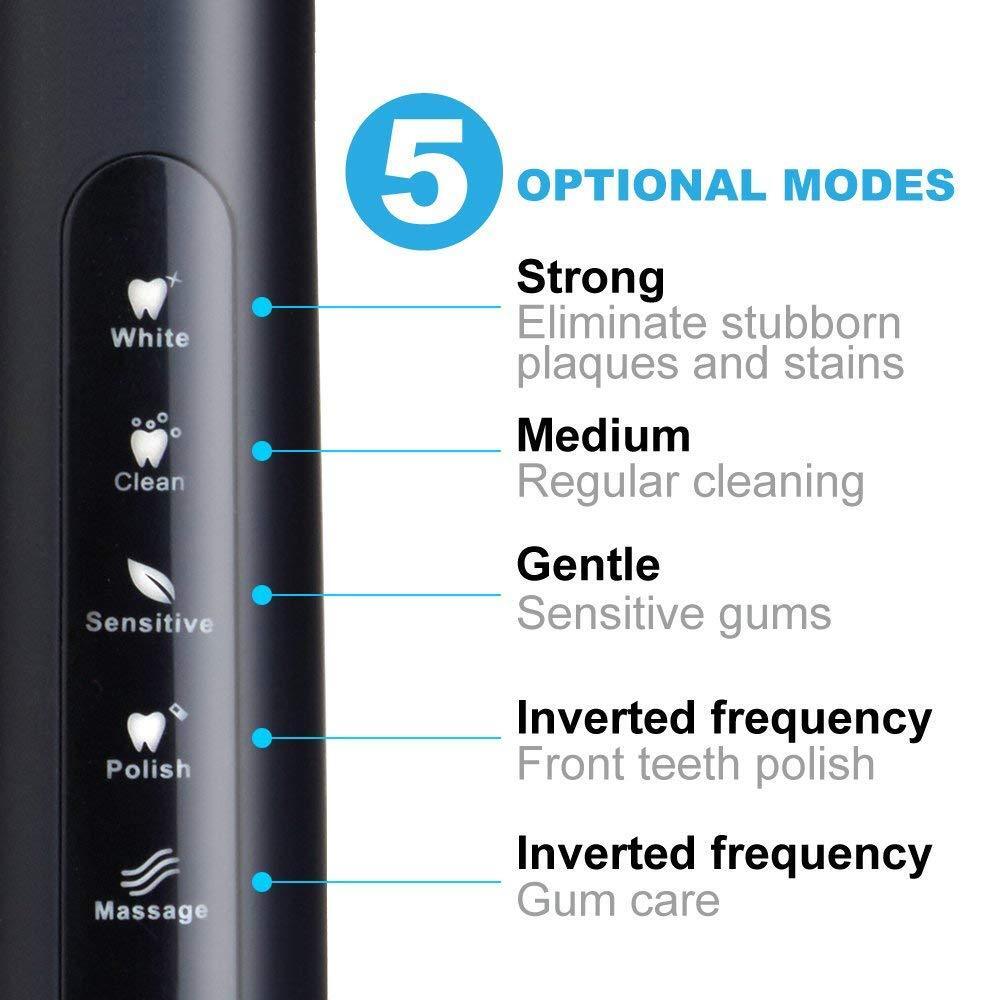 Sonic Electric Toothbrush 8x Heads Kit Pro