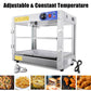 Commercial Countertop Food Warmer Heater Display Case 2-Tier 750W