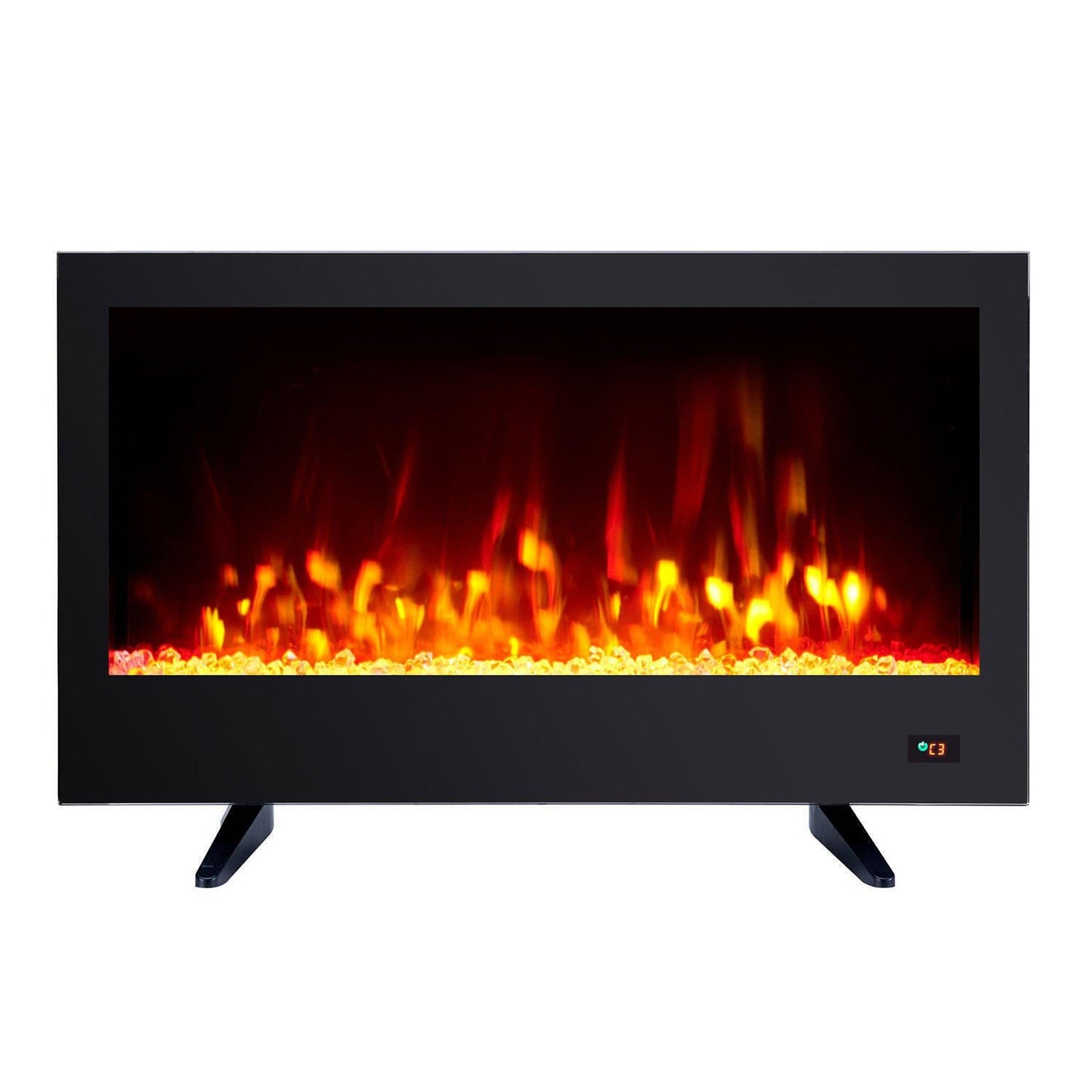 Luxury Wise Electric Fireplace in Jet Black