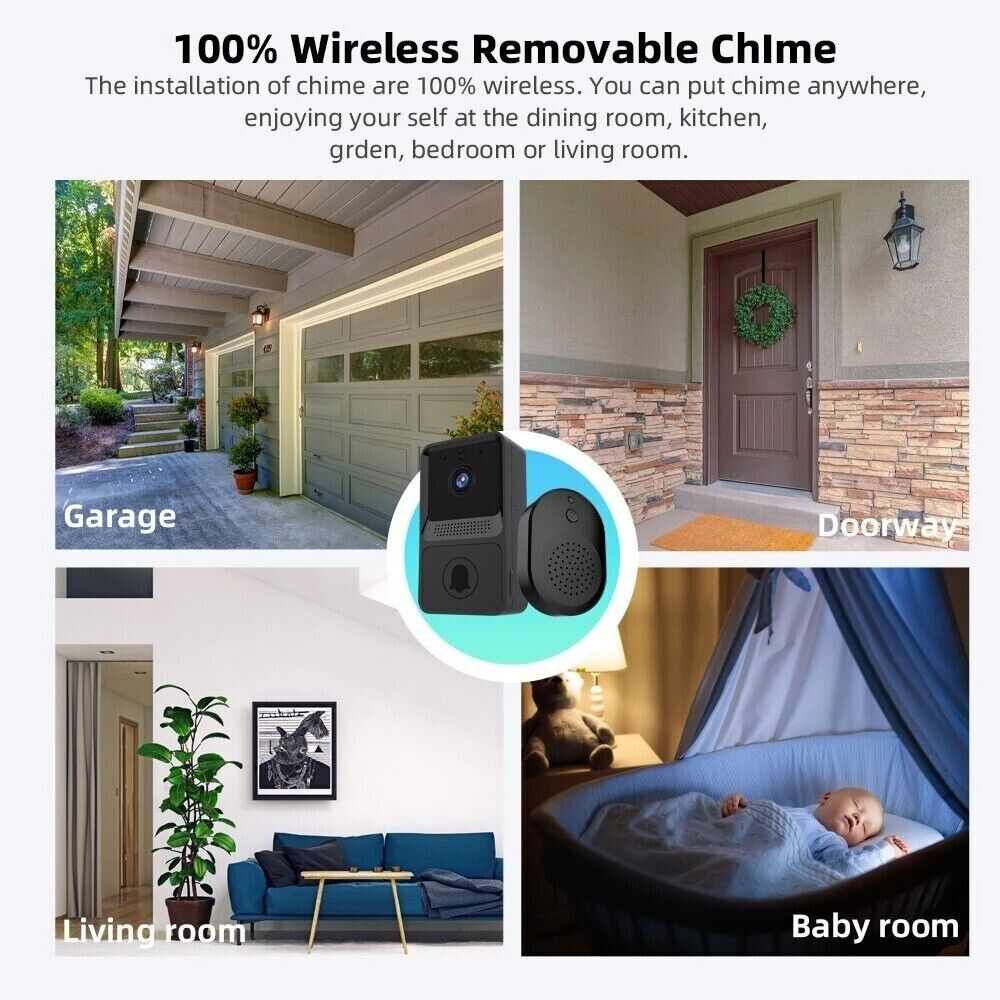 Smart Wireless Doorbell Intercom with HD Video Camera