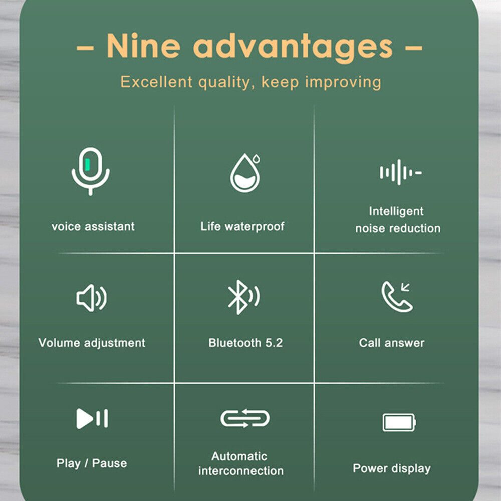 Bluetooth Earbuds Wireless Headphones Compatible with all phones